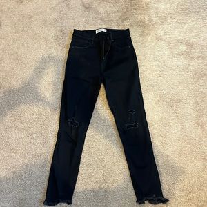 Blacked ripped keggings. Perfect condition